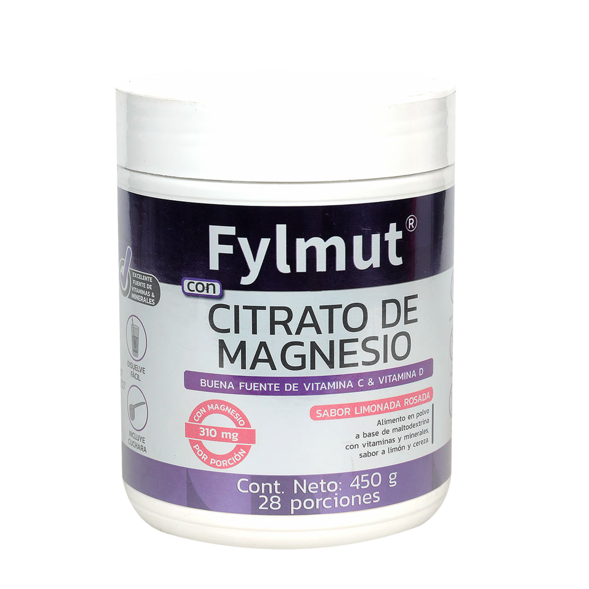 Citrato De Magnesio Fylmut Sabor : limonada Rosada