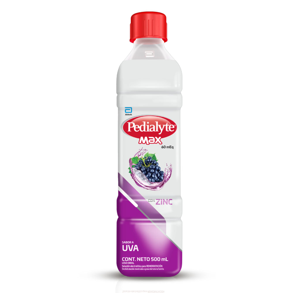 Pedialyte Max 60 Con Zinc Uva Solución Oral