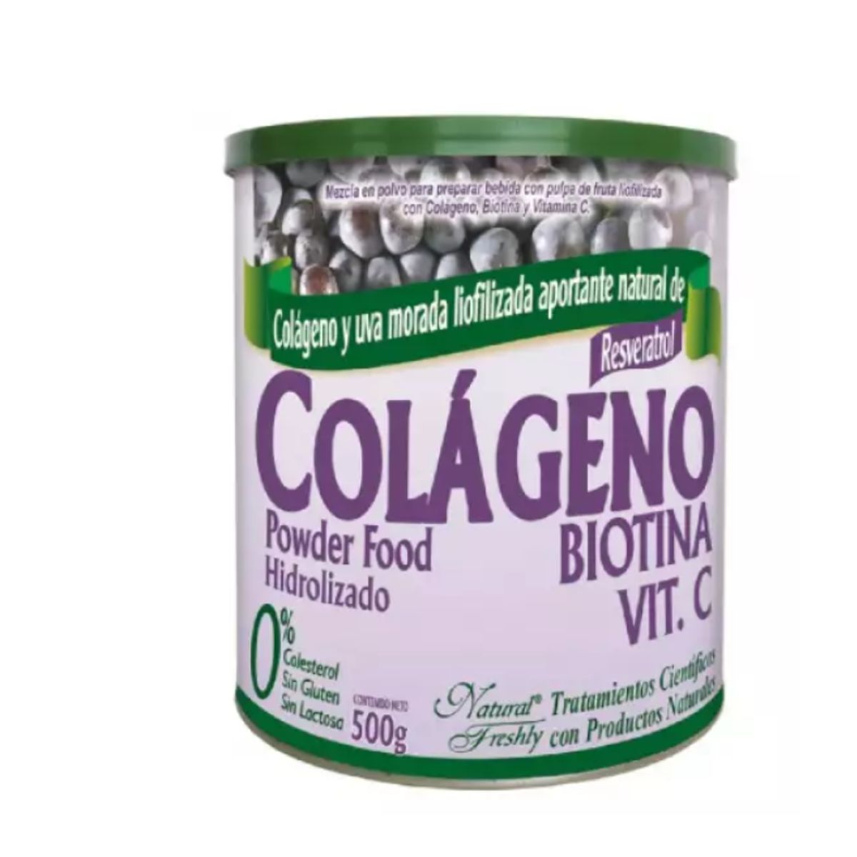 Colageno Hidrolizado Y Uva Liofilizada Polvo Natural Freshly Infabo Sas