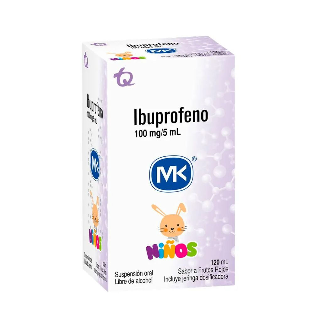 Ibuprofeno 100mg/5ml Suspension T.Q