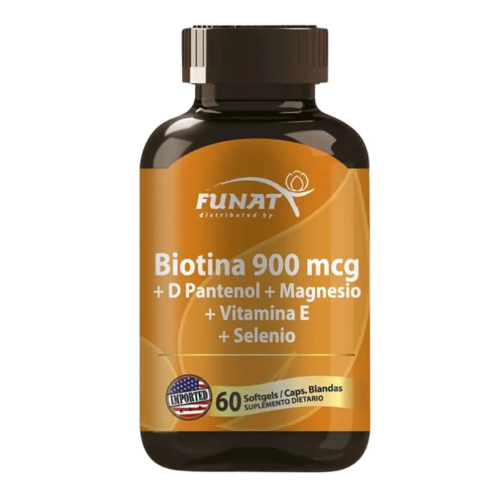 Biotina 900mcg Capsula Blanda Funat