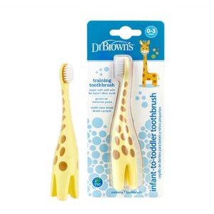 Cepillo De Dientes Amarillo Jirafa Para Bebe Dr Brown