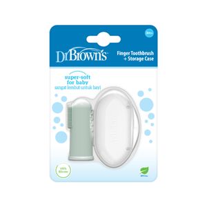 Cepillo De Dientes Dedo Silicona Verde Para Bebe Dr Browns