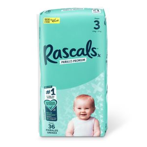 Pañales Rascals Baby Talla-3 Bebé de 6 a 11 kg por 36 unds