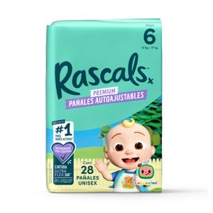 Pañales Rascals Cocomelon Pants T6 Bebé 12-17 Kg X 28 Und