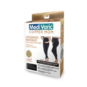 Leggings Materno Hilado con Cobre R.0527p Negro X/XL mvp