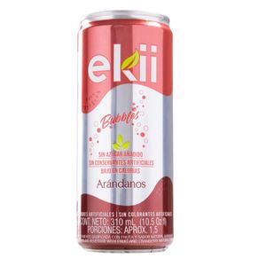 Bebida Ekii Bubbles Arandanos 310 Ml