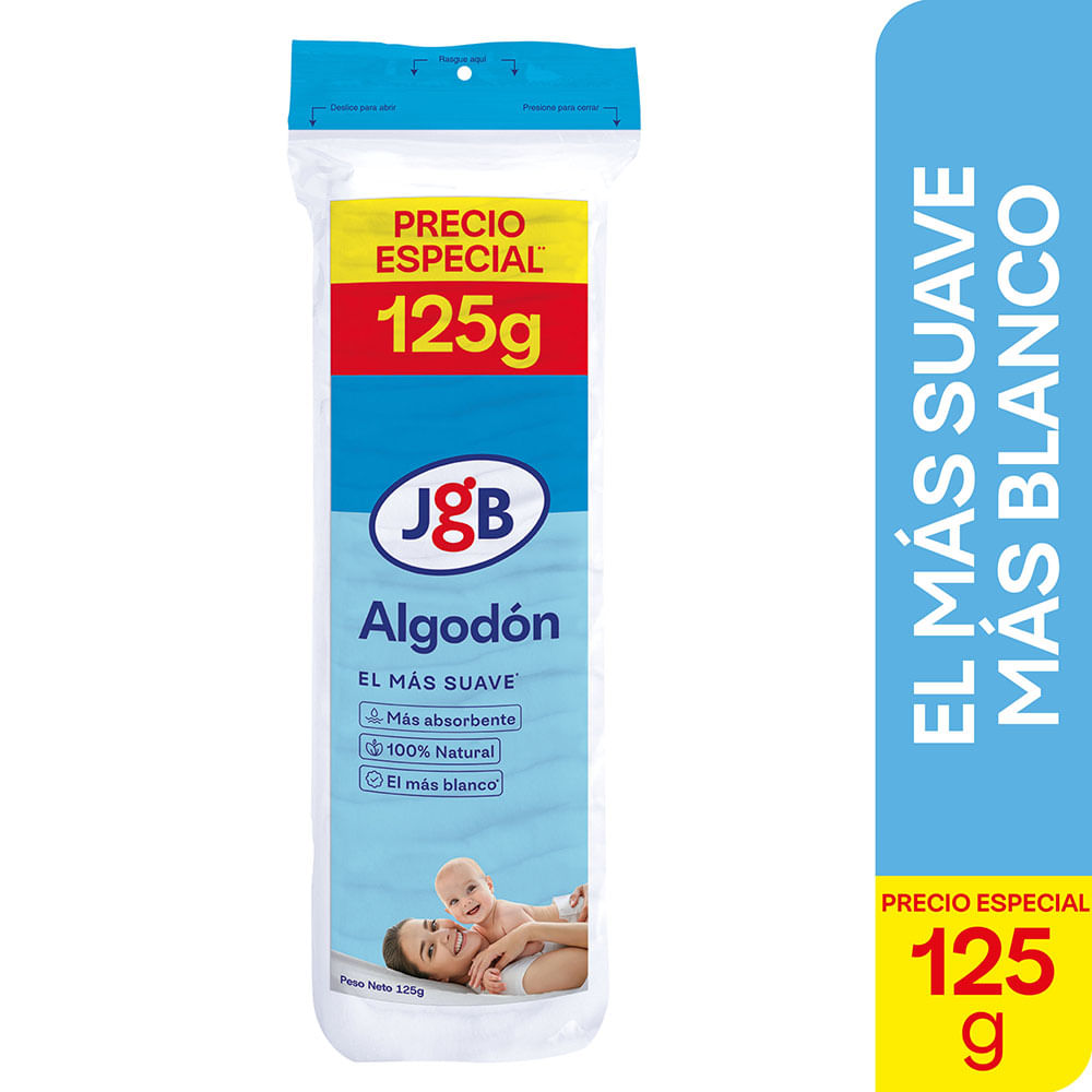 Oferta Algodón Zigzag Pague: 100g Lleve: 125g
