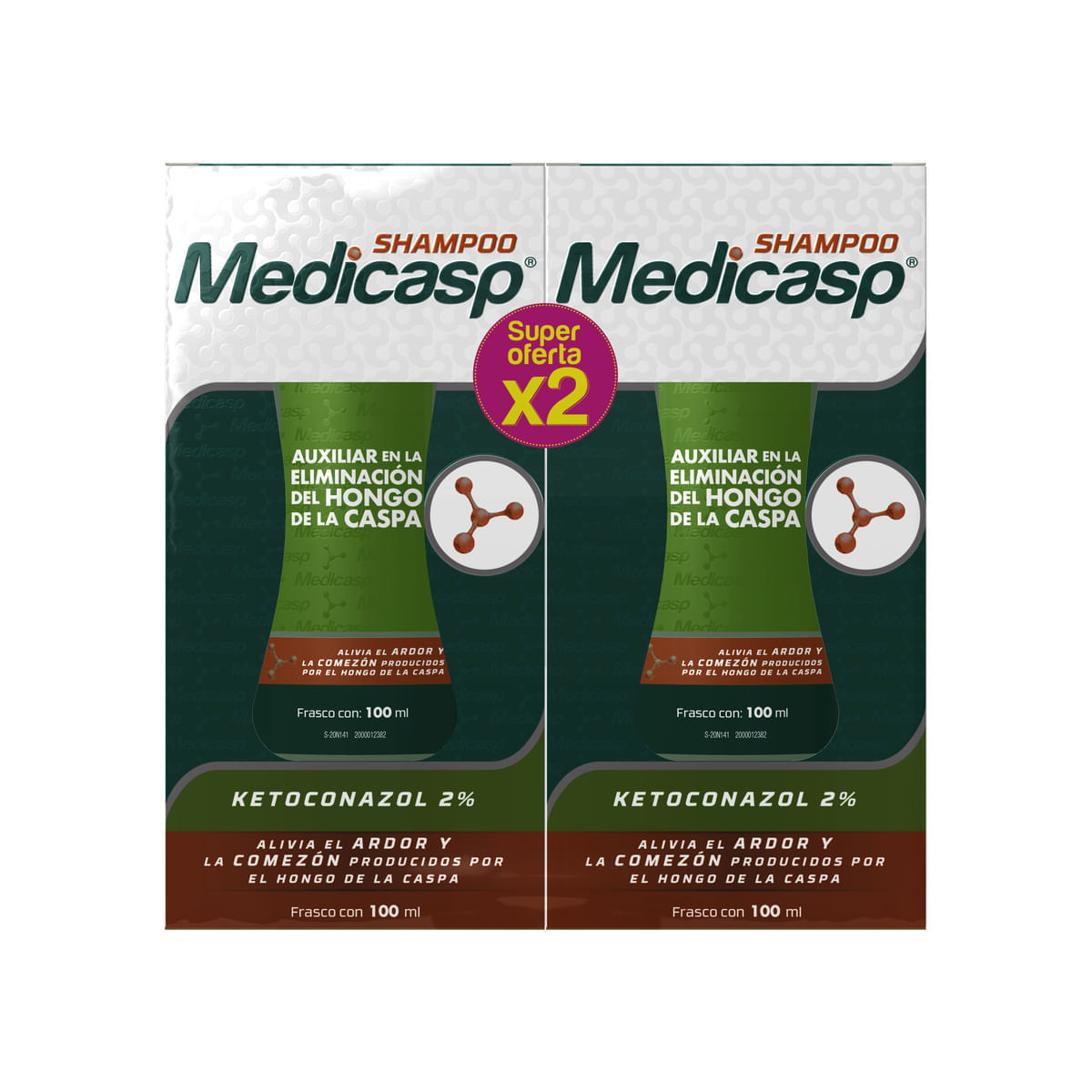 Oferta Medicasp Shampoo x 2 Unidades
