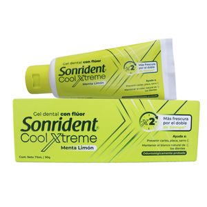 Gel Dental Sonrident Cool X-Treme Menta Limon 75 ml