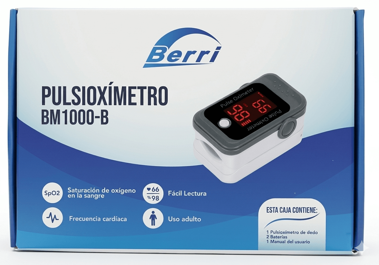 Pulsoximetro De Dedo Ref:BM1000B Berri