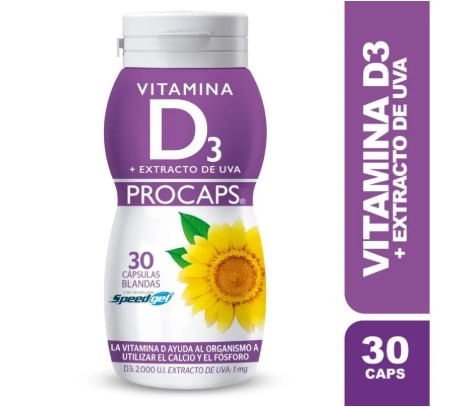 Vitamina D3 Cápsula Blanda