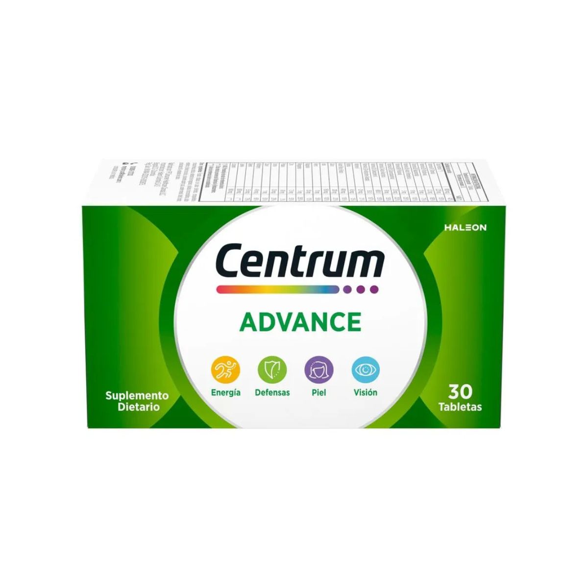 Centrum Advance Multivitamínico Energía y Defensas x 30 Tabs