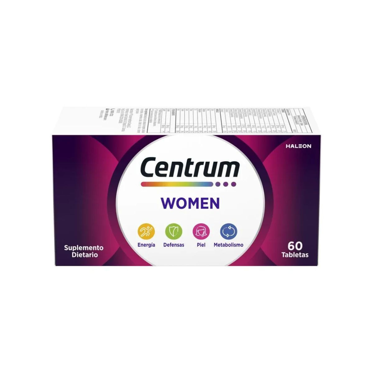 Centrum Women Multivitamínico. Fórmula Para Mujer x 60 Tabs