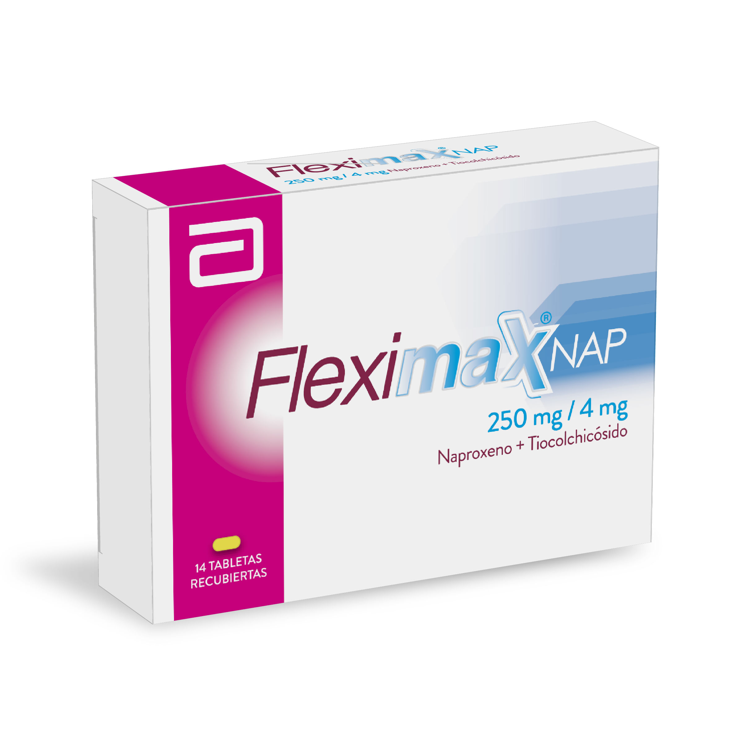Fleximax Nap 250mg/4mg Tableta Recubierta