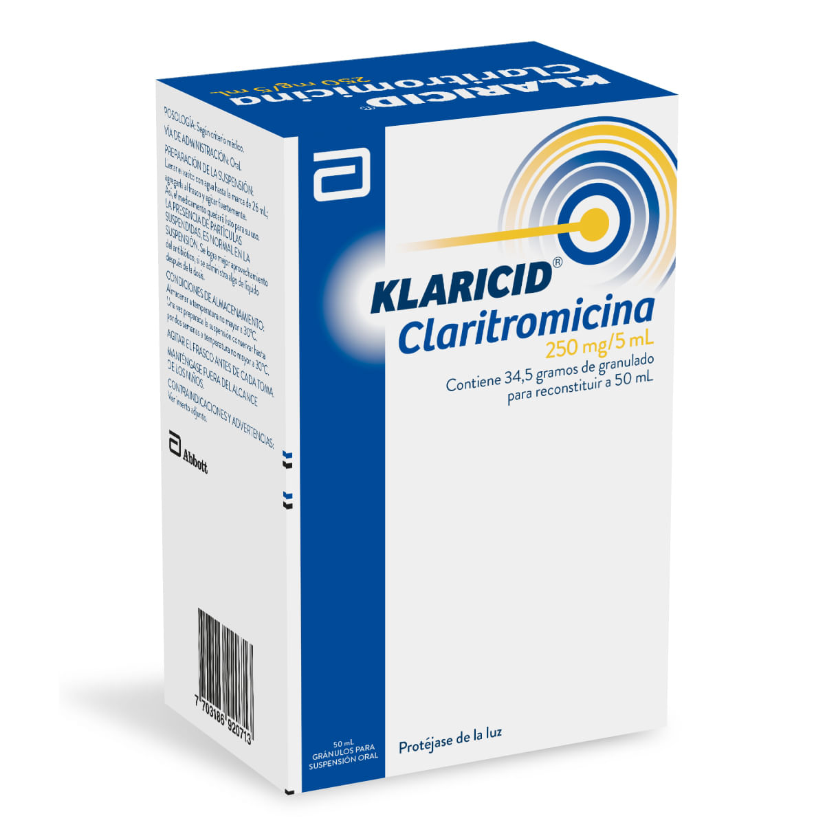 Klaricid 250mg/5ml Granulos Para Suspensión Oral
