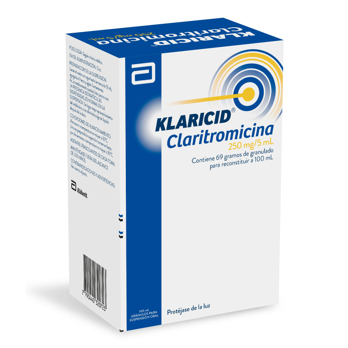 Klaricid 250 Mg/5 Ml Suspensión Oral
