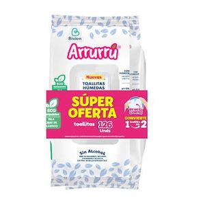 Toallitas Húmedas Arrurrú Suavidad Y Humectación Arrurú 126un