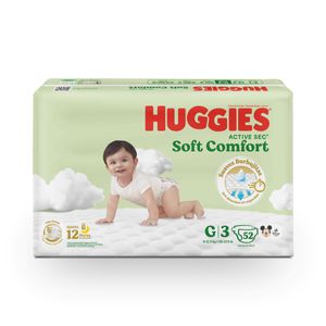 Pañales Huggies Active Sec Etapa 3 x52 Un