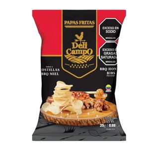 Papas Costilla Bbq Miel Del Campo X25gr