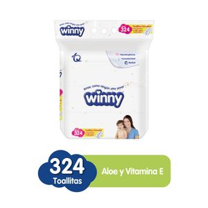 Toallitas Húmedas Winny Aloe x324 Unidades