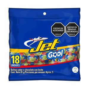 Chocolatina Jet Gool Balon X18 Und