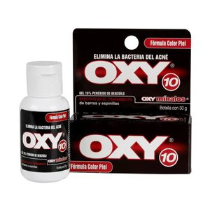 Crema Oxy 10% Color Piel Propersa Peróxido De Benzoílo Frasco x 30 gr