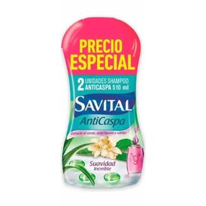 Savital Shampo Caspa Te y Seda 2 x 510 ml